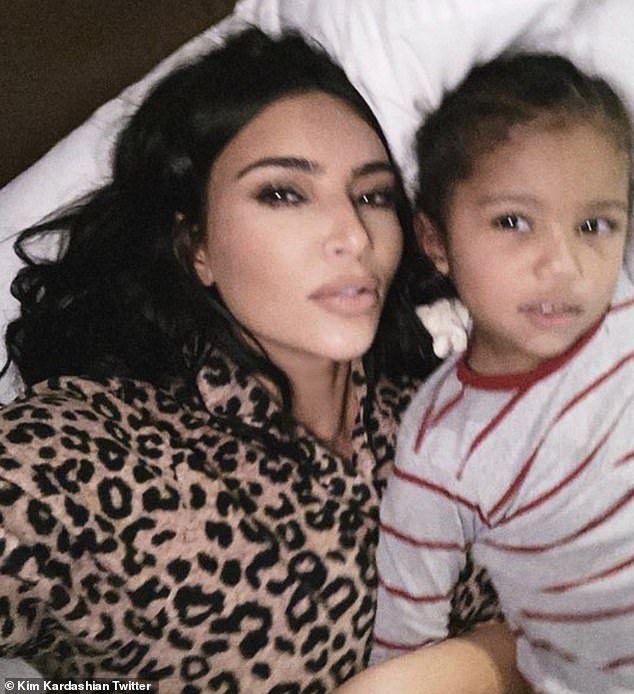 Kim Kardashian shared an Innocent Message written by Son Saint on the Mother’s Day 