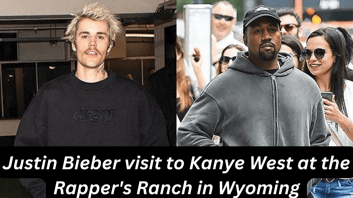 Justin Bieber visit to Kanye West at the Rapper's Ranch in Wyoming