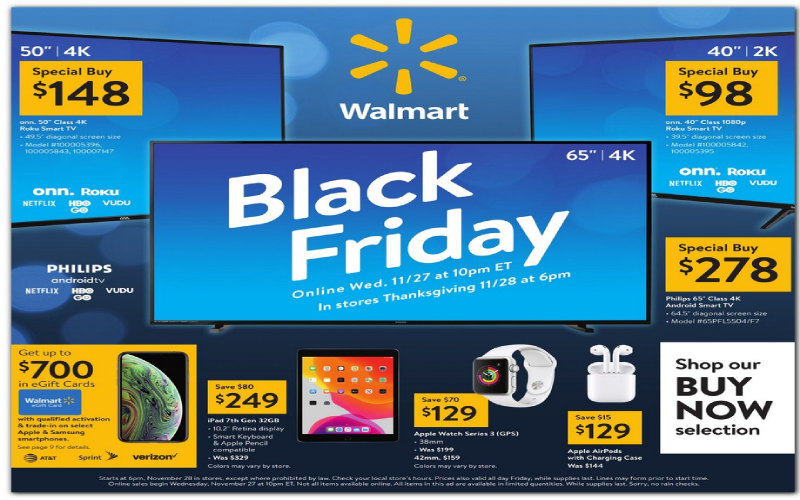 Walmart Black Friday Second Phase Sale Starts Online Wed Nov. 25 - Will Wakmart Fulfil Black Friday Online Deals