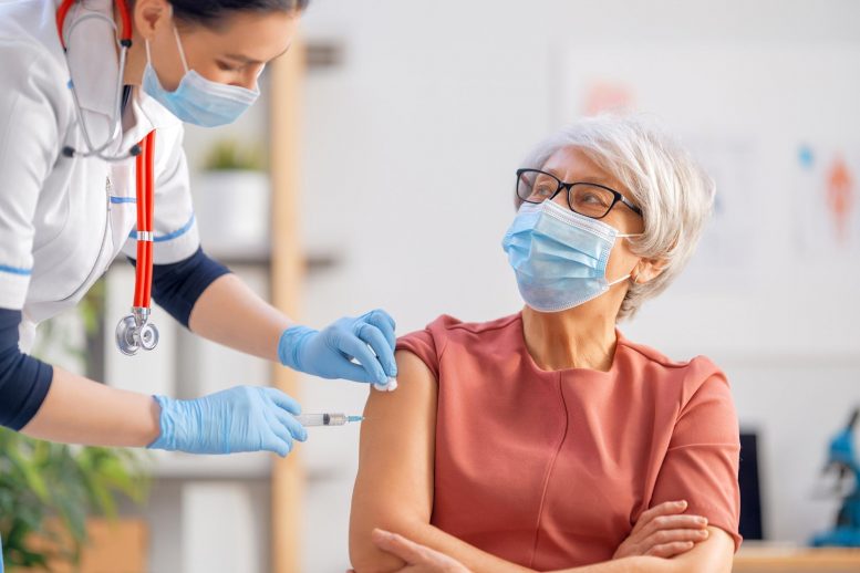 Senior Woman Vaccination Injection