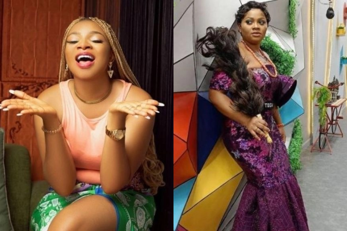 BBNaija’s Queen Dares Tega To Mention Her Name With Her Full Chest After Shading Her
