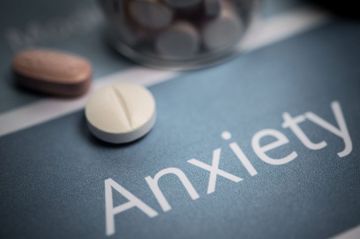 the word anxiety with medication