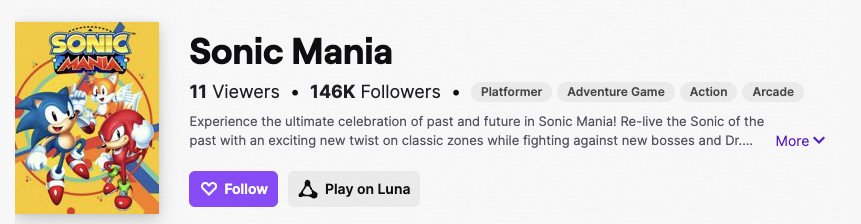 Amazons play on luna button on twitch is more potential