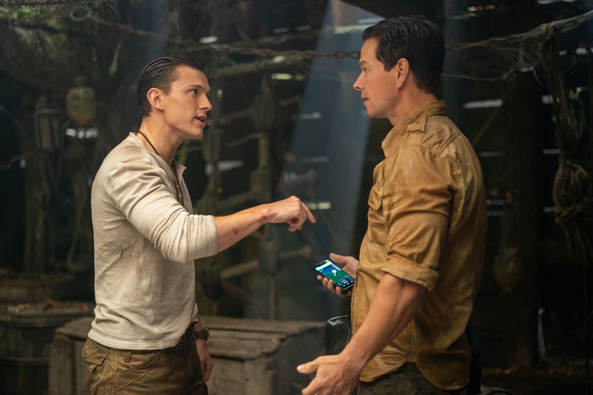 Mark wahlberg stars as victor “sully” sullivan and tom holland stars as nathan drake in columbia pictures' uncharted. Photo by: clay enos