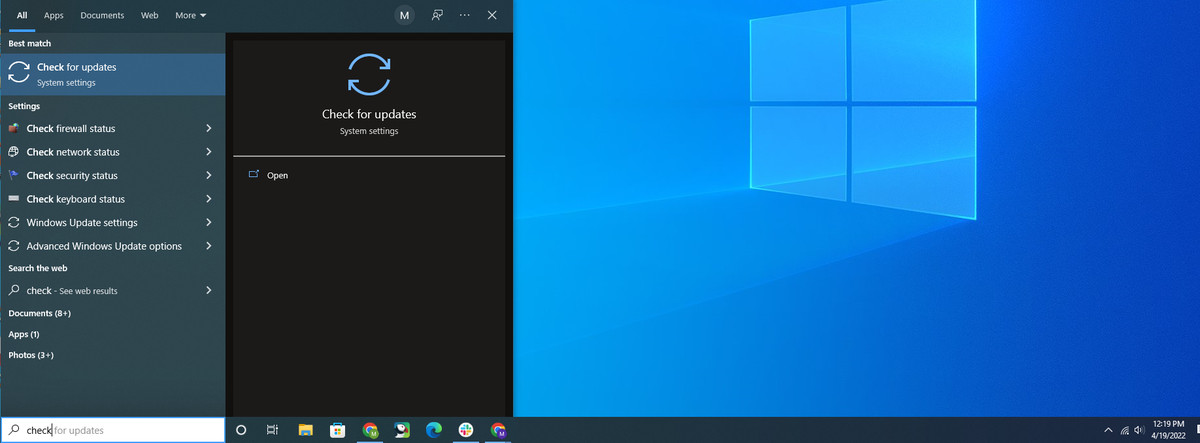 A screenshot of a Windows 10 desktop.  