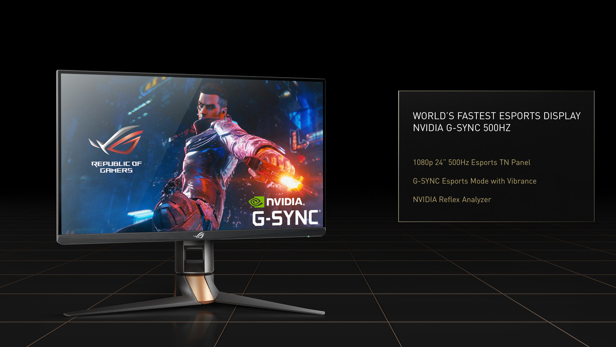 Asus announces the worlds first 500hz nvidia g sync gaming display