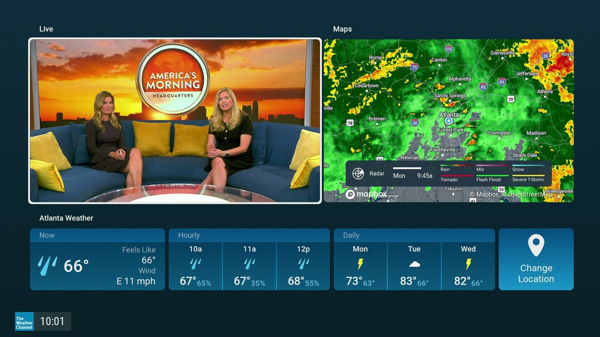 The weather channel makes for a pretty good streaming service