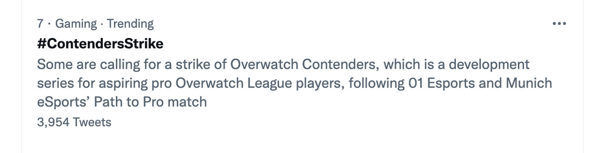 Overwatch contenders teams go on strike midway through broadcast