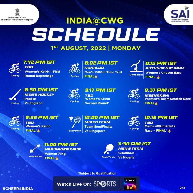 1659338098 649 indias schedule on day 4