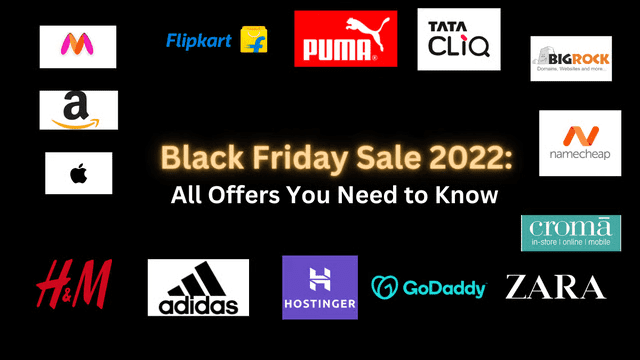 Black Friday 2022 In India - Deals and Discounts