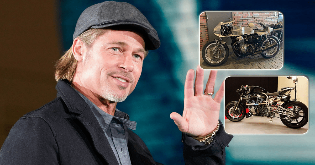brad pitt motorcycle collection