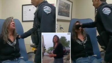 Colorado cop sucker punches handcuffed woman who spit on him bodycam 750x375 1
